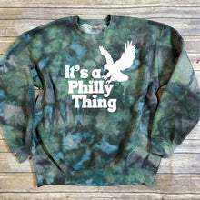 Load image into Gallery viewer, Its a Philly Thing|Philadelphia|Eagles|Football|Tie Dye Crewneck Sweatshirt