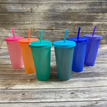 Load image into Gallery viewer, Personalized Valentine's Hearts Color Changing Cold Cups