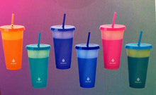 Load image into Gallery viewer, Personalized Valentine's Hearts Color Changing Cold Cups