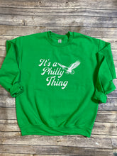 Load image into Gallery viewer, Philadelphia|It's a Philly Thing|Eagles|Inspired|Football|Retro|Kelly Green|Crewneck Sweatshirt|Playoffs|The Big Game|Philly Area Seller