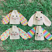 Load image into Gallery viewer, Personalized Easter Bunny with Floppy Ears Treat Sacks/Bags