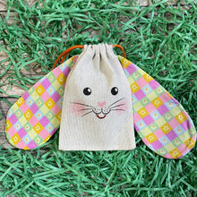 Load image into Gallery viewer, Personalized Easter Bunny with Floppy Ears Treat Sacks/Bags