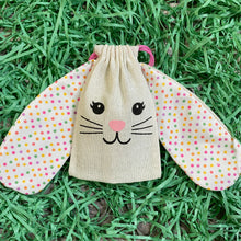 Load image into Gallery viewer, Personalized Easter Bunny with Floppy Ears Treat Sacks/Bags