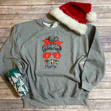 Load image into Gallery viewer, Messy Bun Merry Mama Christmas Holiday Sweatshirt