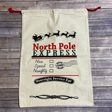 Load image into Gallery viewer, Personalized Christmas Santa Sacks - North Pole Express