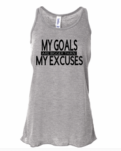 Load image into Gallery viewer, My Goals are Bigger Than My Excuses Graphic T