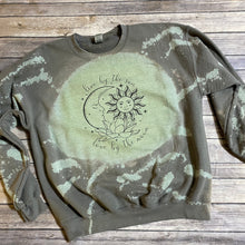 Load image into Gallery viewer, Live By The Sun, Love By the Moon Bleach Dyed Sweatshirt