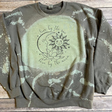 Load image into Gallery viewer, Live By The Sun, Love By the Moon Bleach Dyed Sweatshirt