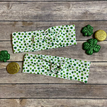 Load image into Gallery viewer, St. Patrick's Day Shamrock Stretchy, Twist Turban Headband