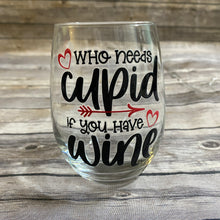 Load image into Gallery viewer, Galentine&#39;s Stemless Wine Glasses|Wine Themed|Valentine&#39;s Day
