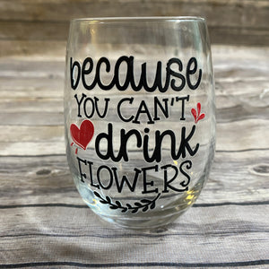 Galentine's Stemless Wine Glasses|Wine Themed|Valentine's Day
