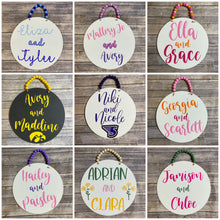 Load image into Gallery viewer, College Dorm Room Roommate Door Sign|Circle Shape|Custom|Dorm Decor|Personalized