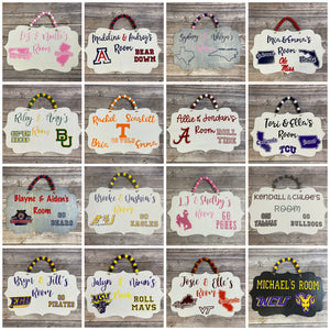 College Dorm Room Roommate Door Sign|Custom|Dorm Decor|Personalized