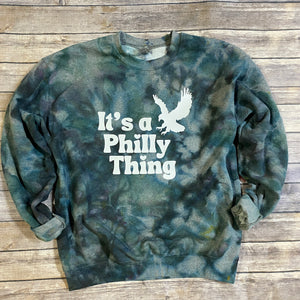 Krafts & Kettlebells - Shirt Shop & More Philadelphia Phillies Dancing on My Own Post Season World Series Philly Bleach Dye Sweatshirt XL
