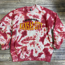 Load image into Gallery viewer, Kansas City|Football|Chiefs|The Big Game|Game Day Tie Dye Crewneck Sweatshirt