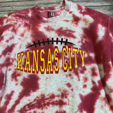 Load image into Gallery viewer, Kansas City|Football|Chiefs|The Big Game|Game Day Tie Dye Crewneck Sweatshirt