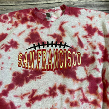 Load image into Gallery viewer, San Francisco|Football|49ers|The Big Game|Game Day Tie Dye Crewneck Sweatshirt