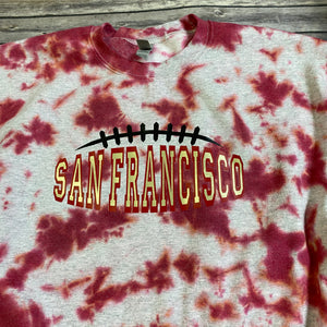 San Francisco|Football|49ers|The Big Game|Game Day Tie Dye Crewneck Sweatshirt