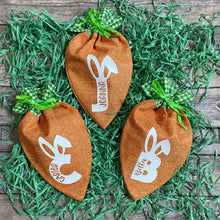 Load image into Gallery viewer, Personalized Easter Carrot Shaped Treat Bags|Sacks|Kids Favor|Class Party