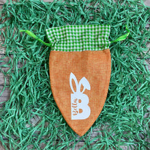 Load image into Gallery viewer, Personalized Easter Carrot Shaped Treat Bags|Sacks|Kids Favor|Class Party