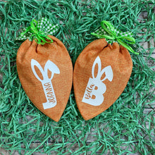 Load image into Gallery viewer, Personalized Easter Carrot Shaped Treat Bags|Sacks|Kids Favor|Class Party