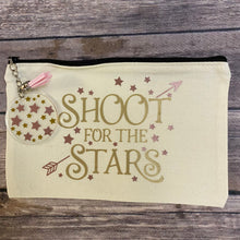 Load image into Gallery viewer, Shoot for the Stars Pencil Case/Makeup Bag/Canvas Zip Bag