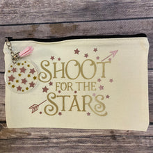 Load image into Gallery viewer, Shoot for the Stars Pencil Case/Makeup Bag/Canvas Zip Bag