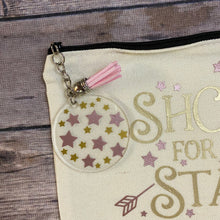 Load image into Gallery viewer, Shoot for the Stars Pencil Case/Makeup Bag/Canvas Zip Bag