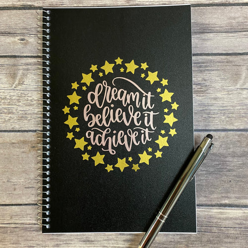 Dream It, Believe It, and Achieve It Back to School Notebook/Journal