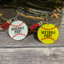 Load image into Gallery viewer, Baseball/Softball Customizable Personalized Keychains