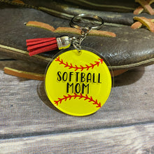 Load image into Gallery viewer, Baseball/Softball Customizable Personalized Keychains