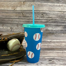 Load image into Gallery viewer, Baseball Mom Wrapped Color Changing Cup