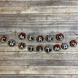 Merry Christmas Wood Hanging Banner