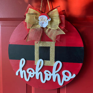 Ho Ho Ho Santa Christmas/Holiday Door Sign