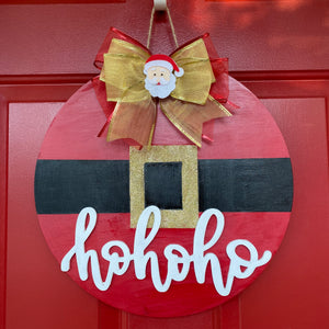 Ho Ho Ho Santa Christmas/Holiday Door Sign