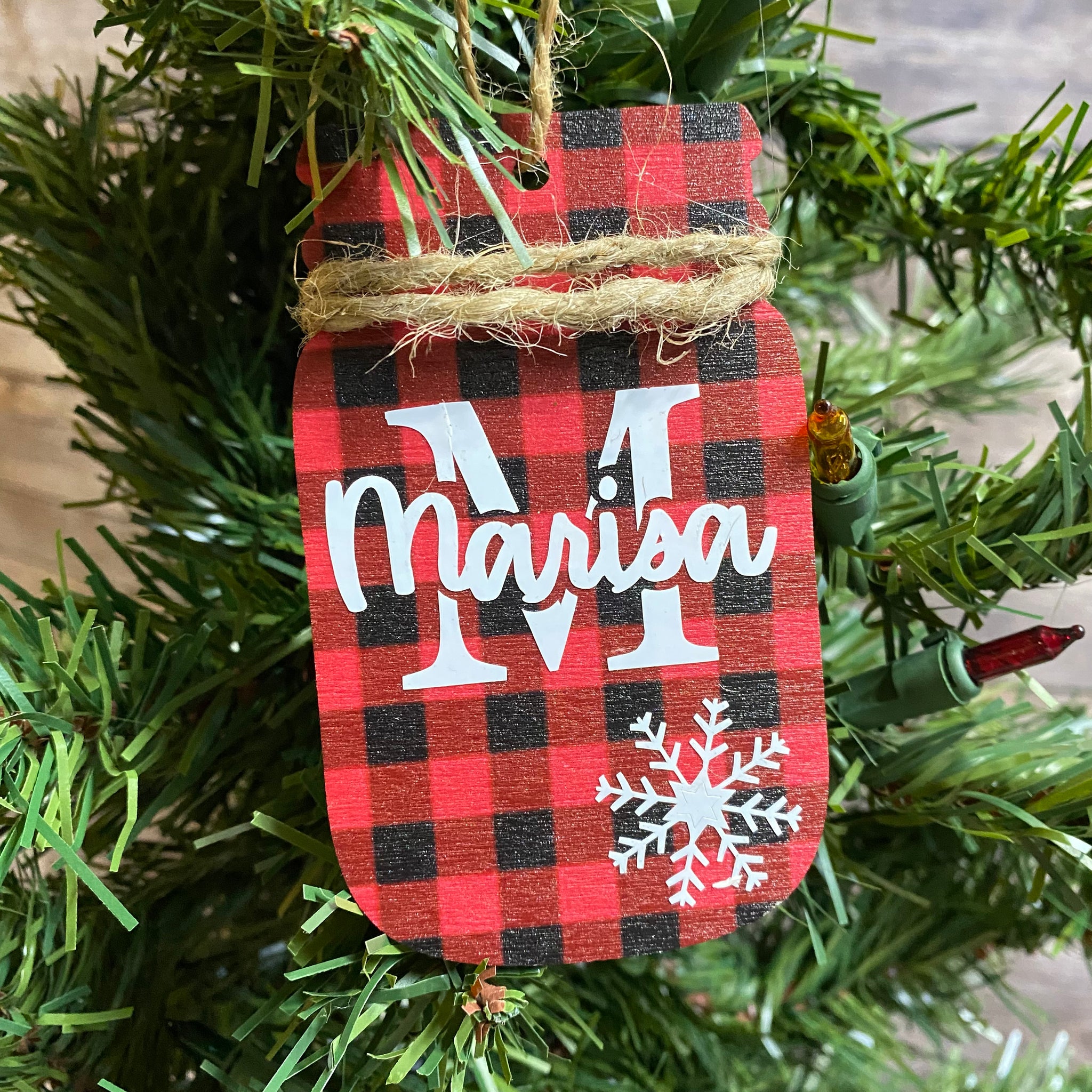 Trowel & Bricks Christmas Decoration Ornament Great Gift for Your  Contractor or for Freemasons Bricks Brick Mason Bricklayer Buffalo Plaid 