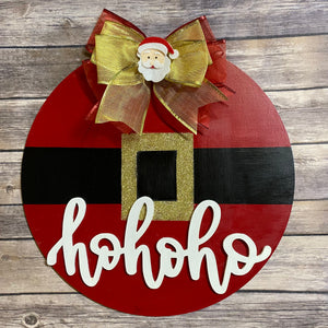 Ho Ho Ho Santa Christmas/Holiday Door Sign