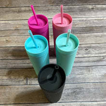 Load image into Gallery viewer, Personalized 16oz Skinny Matte Tumblers