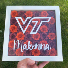 Load image into Gallery viewer, Personalized College Flower Shadow Box| High School Graduation| Decision Day| Graduation