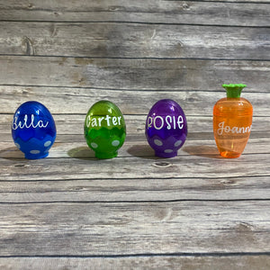 Personalized Plastic Easter Eggs