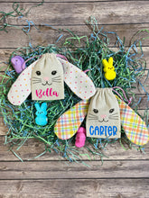 Load image into Gallery viewer, Personalized Easter Bunny with Floppy Ears Treat Sacks/Bags