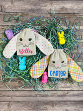 Load image into Gallery viewer, Personalized Easter Bunny with Floppy Ears Treat Sacks/Bags