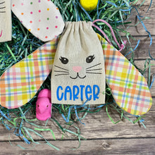 Load image into Gallery viewer, Personalized Easter Bunny with Floppy Ears Treat Sacks/Bags