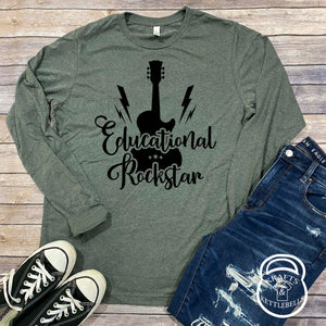 Educational Rock Star Teachers Appreciation T Shirt