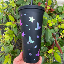 Load image into Gallery viewer, Basic Witch Halloween Black Matte Tumbler