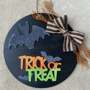 Trick or Treat Halloween Door Sign/Hanger