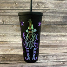 Load image into Gallery viewer, Basic Witch Halloween Black Matte Tumbler