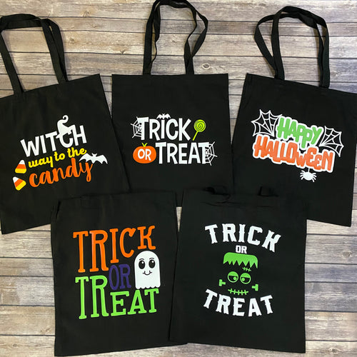 Personalized & Customizable Halloween Trick or Treat Bags for Kids