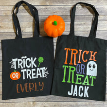 Load image into Gallery viewer, Personalized &amp; Customizable Halloween Trick or Treat Bags for Kids