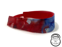 Load image into Gallery viewer, 4th of July Womens Headband Red and Blue Tie Dye